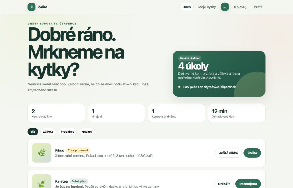 Náhled projektu Zalito